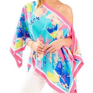 Lilly Pulitzer NEW WITH TAGS One Size Off the Shoulder Dixie Top in Shorely Blue